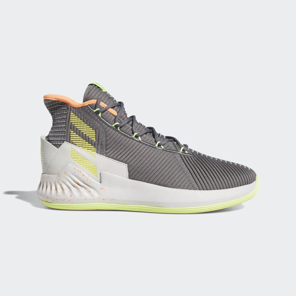 Adidasi Baschet Adidas D Rose 9 Barbati Romania - Gri/Galbeni/Gri F99886